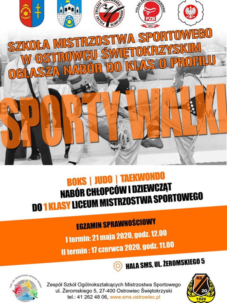 Sport, Marzenia, Sukces, czyli zostań uczniem Szkoły Mistrzostwa Sportowego! 9 dyscyplin do wyboru!