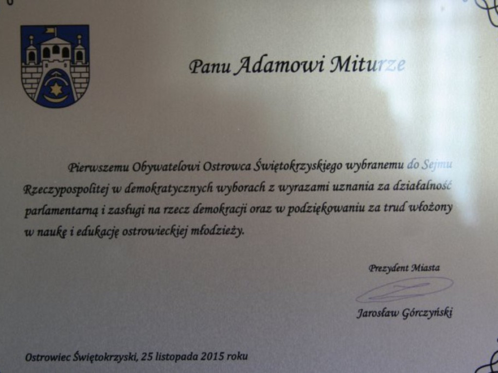 Wspaniały nauczyciel, niezależny poseł, mówca