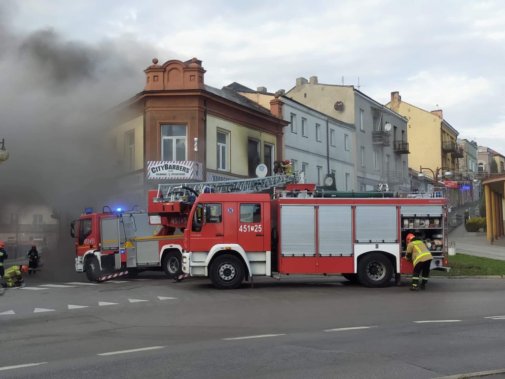 Pożar przy ulicy Kościelnej