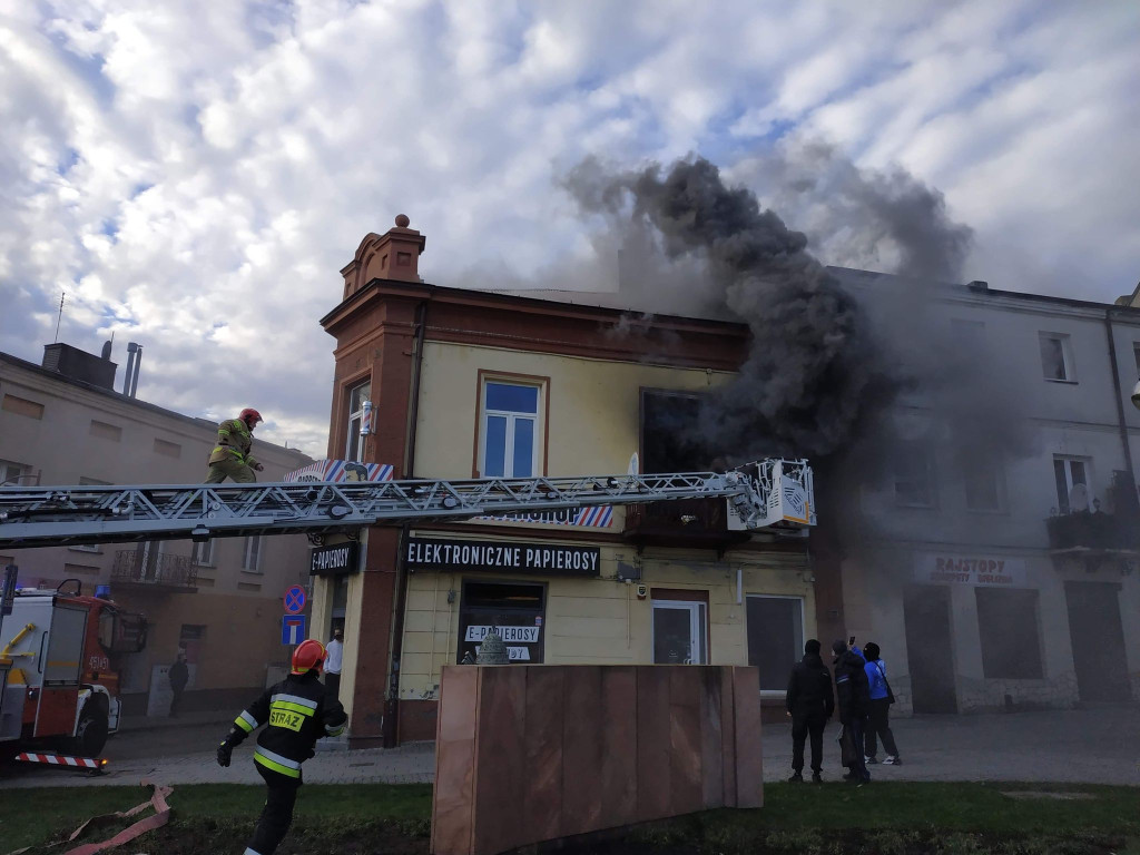Pożar przy ulicy Kościelnej