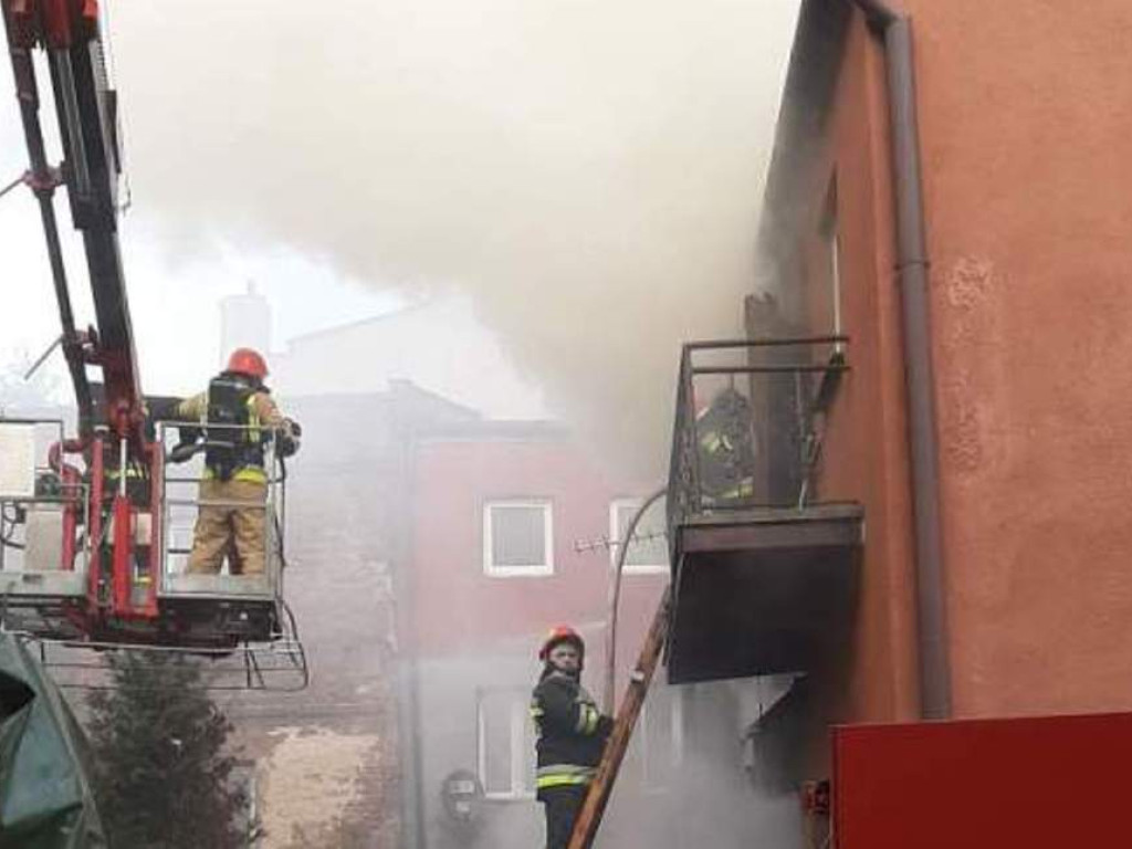 Pożar przy ulicy Kościelnej