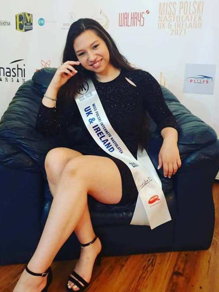 Wiktoria Tadej Miss Polski Foto i Miss Polski Internetu Nastolatek UK & Ireland 2021 (zdjęcia)