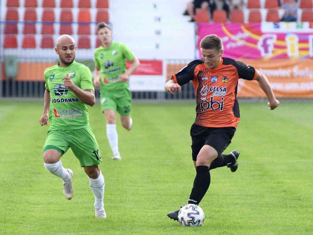 III liga piłkarska. Grupa IV. *KP KSZO 1929 Ostrowiec Świętokrzyski - Chełmianka Chełm 1:1