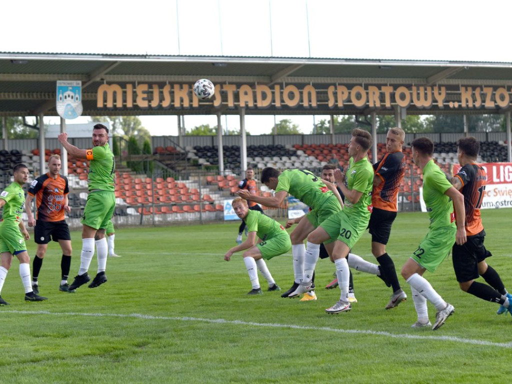 III liga piłkarska. Grupa IV. *KP KSZO 1929 Ostrowiec Świętokrzyski - Chełmianka Chełm 1:1