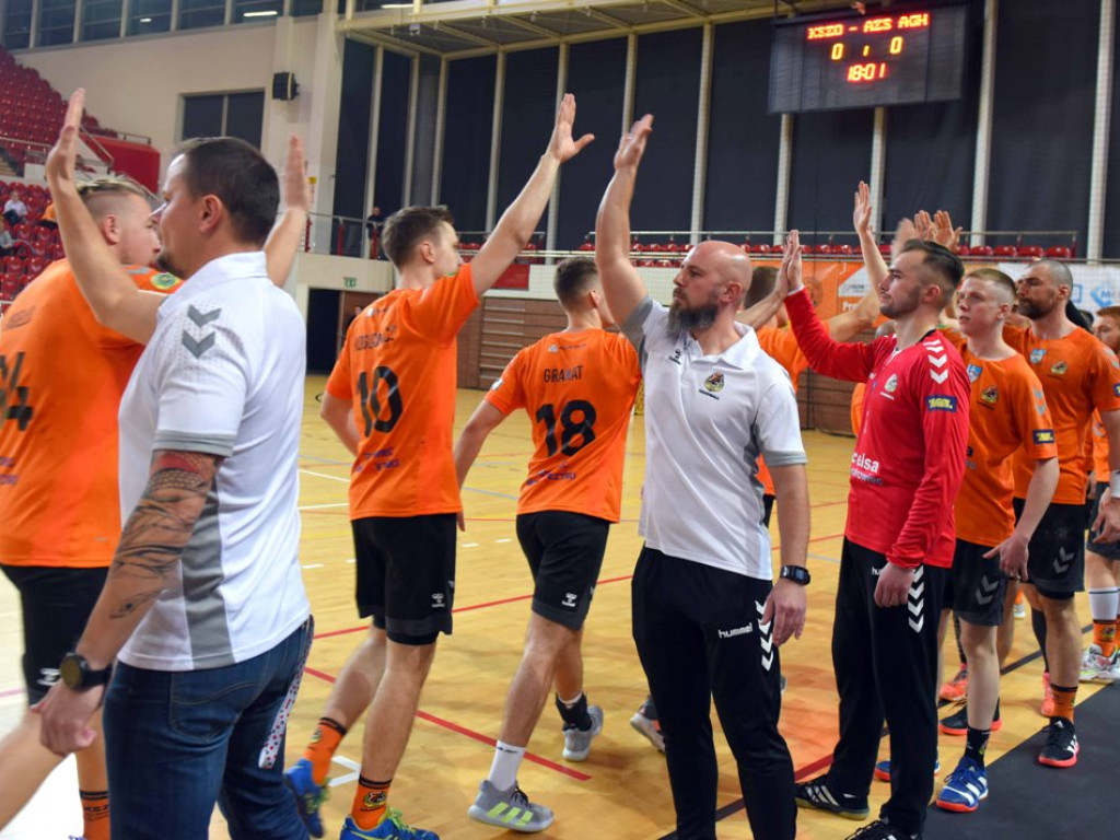 I liga piłki ręcznej mężczyzn. Grupa D. *KSZO Ostrowiec Świętokrzyski - AZS AGH Kraków 33:31