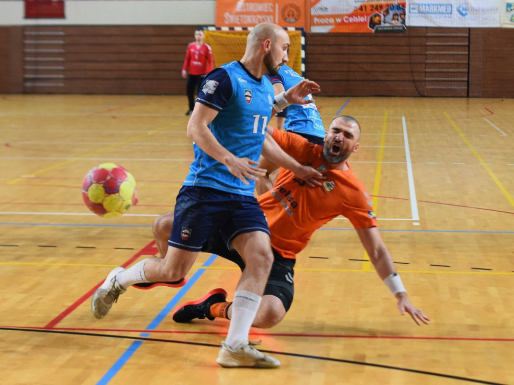 I liga piłki ręcznej mężczyzn. Grupa D. *KSZO Ostrowiec Świętokrzyski - AZS AGH Kraków 33:31