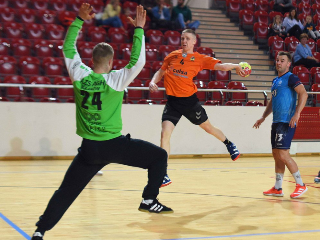 I liga piłki ręcznej mężczyzn. Grupa D. *KSZO Ostrowiec Świętokrzyski - AZS AGH Kraków 33:31
