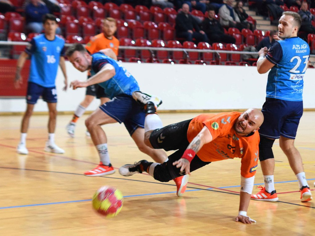 I liga piłki ręcznej mężczyzn. Grupa D. *KSZO Ostrowiec Świętokrzyski - AZS AGH Kraków 33:31