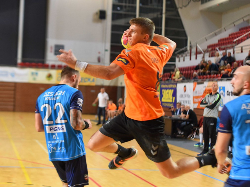 I liga piłki ręcznej mężczyzn. Grupa D. *KSZO Ostrowiec Świętokrzyski - AZS AGH Kraków 33:31