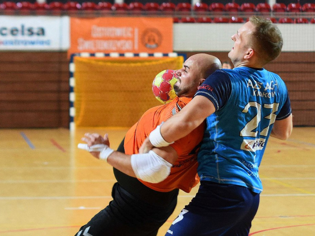 I liga piłki ręcznej mężczyzn. Grupa D. *KSZO Ostrowiec Świętokrzyski - AZS AGH Kraków 33:31