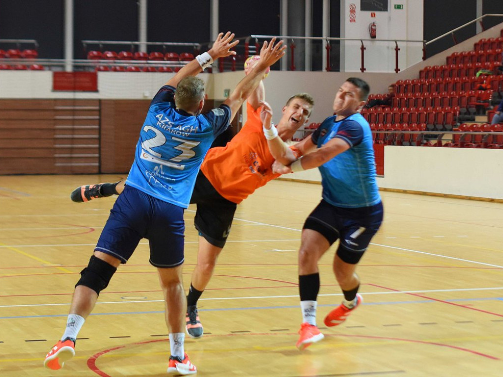I liga piłki ręcznej mężczyzn. Grupa D. *KSZO Ostrowiec Świętokrzyski - AZS AGH Kraków 33:31