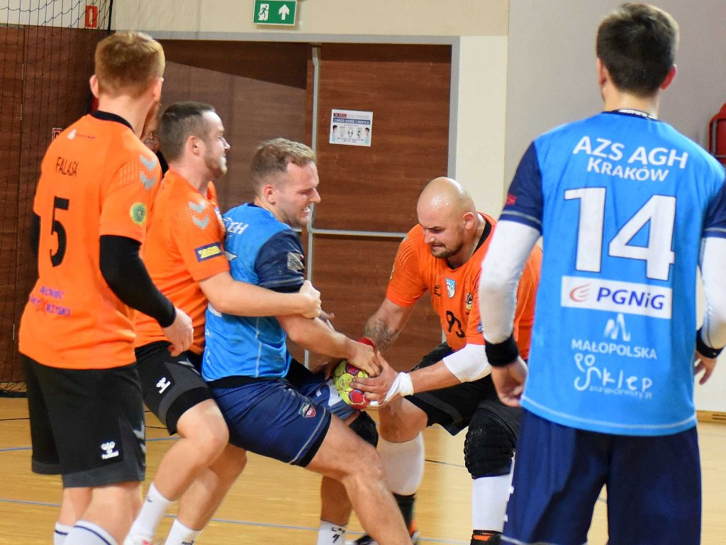 I liga piłki ręcznej mężczyzn. Grupa D. *KSZO Ostrowiec Świętokrzyski - AZS AGH Kraków 33:31