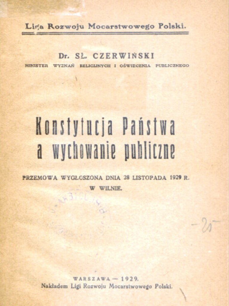 Dyrektor ostrowieckiego gimnazjum, minister oświecenia publicznego