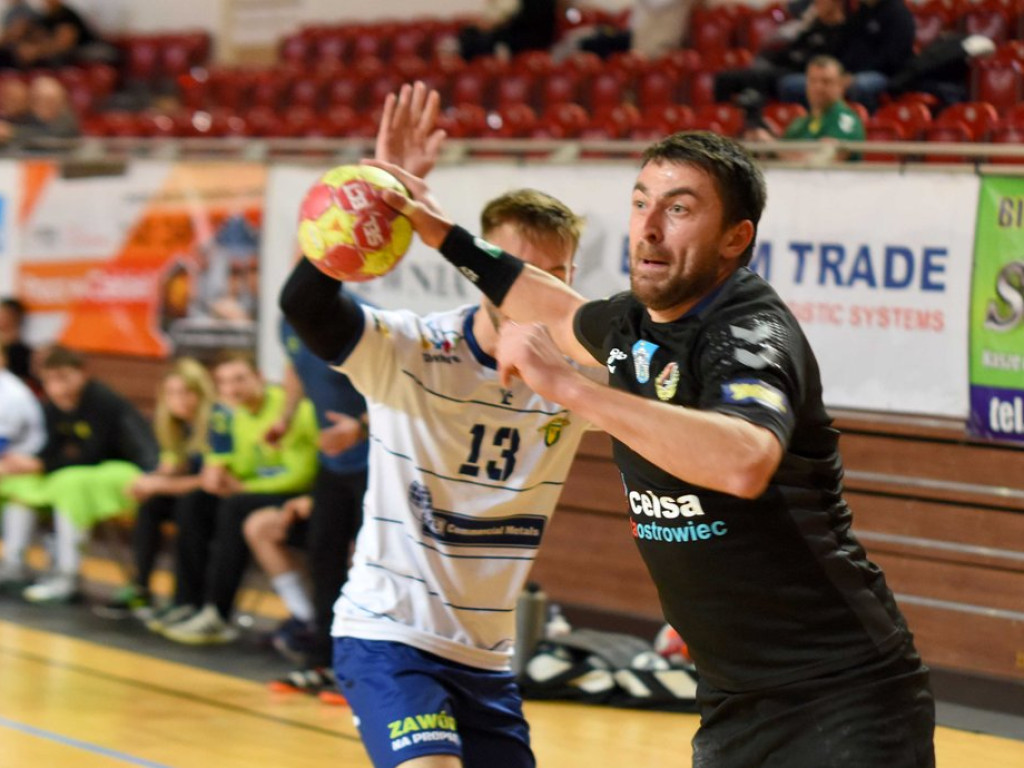 I liga piłki ręcznej mężczyzn. Grupa D. *KSZO Ostrowiec Świętokrzyski - Viret CMC Zawiercie 35:29