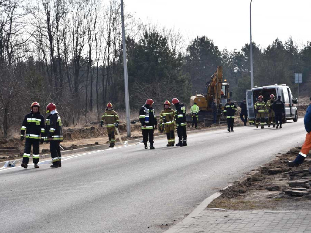 Uszkodzony gazociąg. Ewakuacja szkoły (zdjęcia)