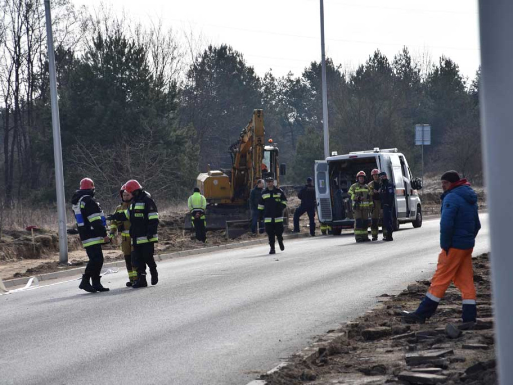 Uszkodzony gazociąg. Ewakuacja szkoły (zdjęcia)