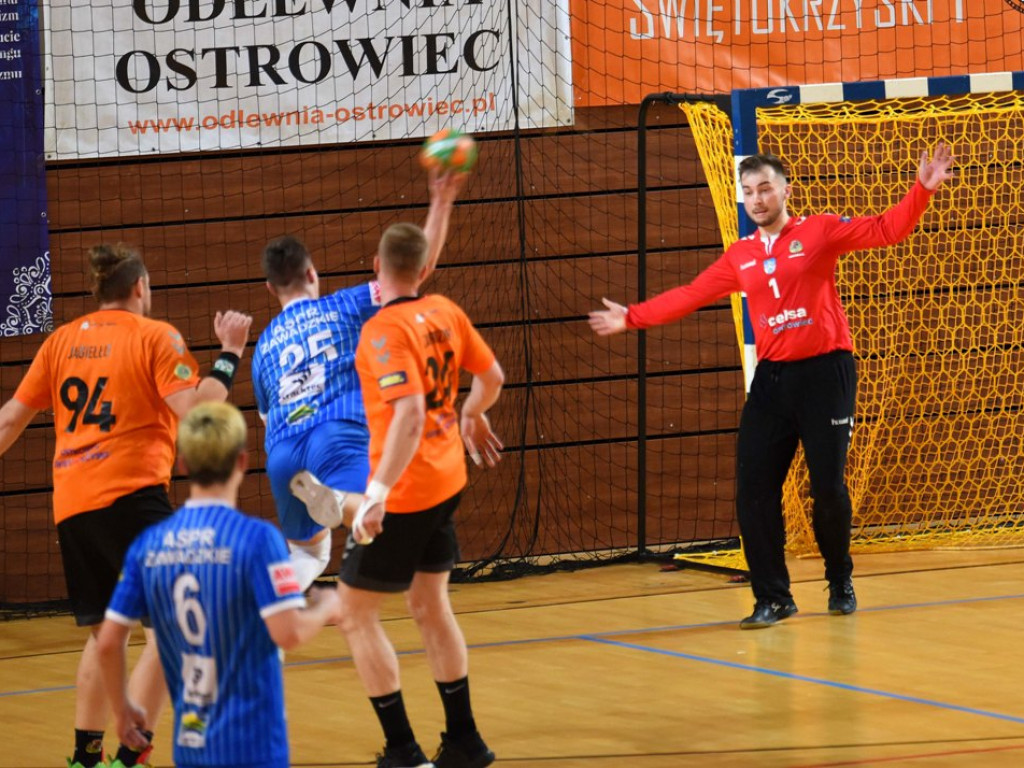 I liga piłki ręcznej mężczyzn. Grupa D. KSZO Ostrowiec Świętokrzyski - ASPR Zawadzkie  41:37