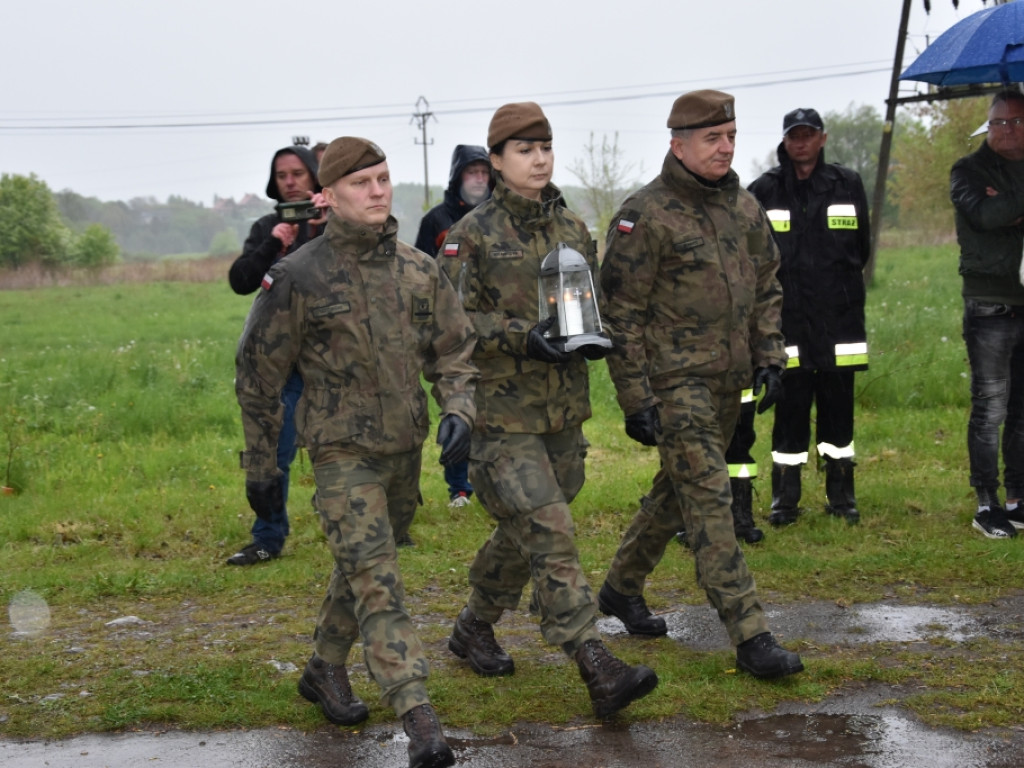 Tablica upamiętniająca zwycięską bitwę