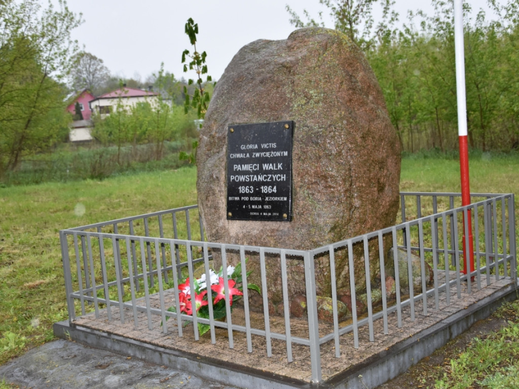 Tablica upamiętniająca zwycięską bitwę