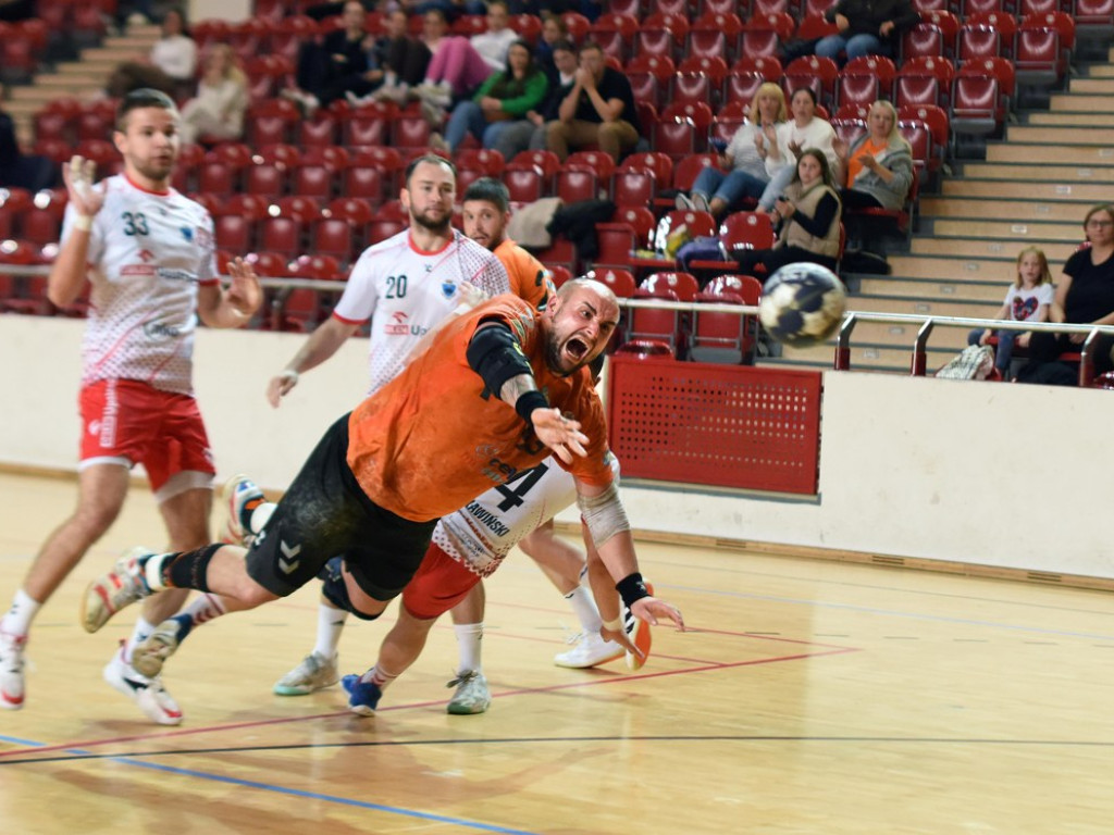 I liga piłki ręcznej mężczyzn. Grupa D. *KSZO Ostrowiec Świętokrzyski - Orlen Upstream SRS Przemyśl 28:30