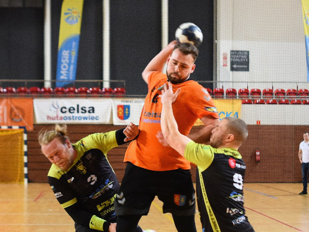 I liga piłki ręcznej mężczyzn. Grupa D. *KSZO Ostrowiec Świętokrzyski - Viret CMC Zawiercie 39:41