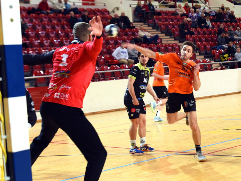 I liga piłki ręcznej mężczyzn. Grupa D. *KSZO Ostrowiec Świętokrzyski - Viret CMC Zawiercie 39:41