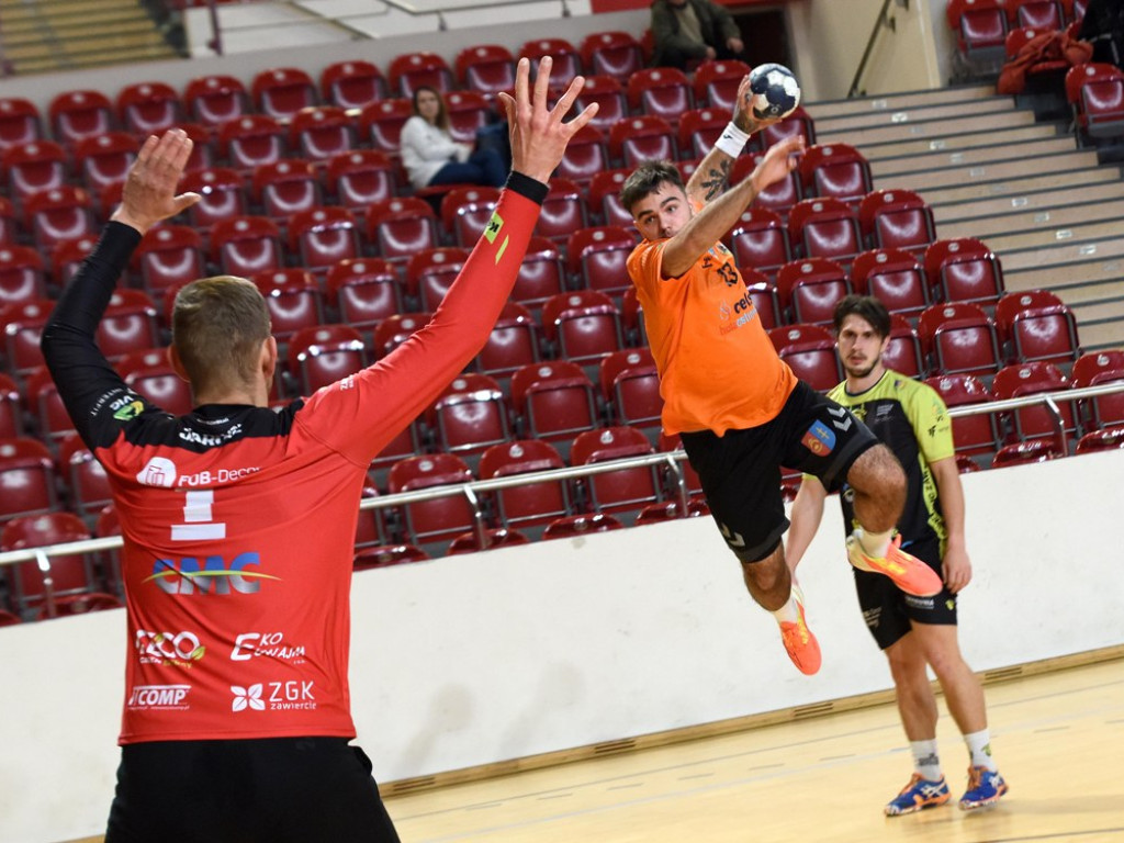 I liga piłki ręcznej mężczyzn. Grupa D. *KSZO Ostrowiec Świętokrzyski - Viret CMC Zawiercie 39:41