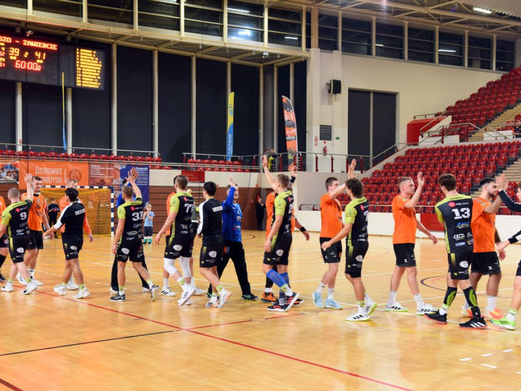 I liga piłki ręcznej mężczyzn. Grupa D. *KSZO Ostrowiec Świętokrzyski - Viret CMC Zawiercie 39:41