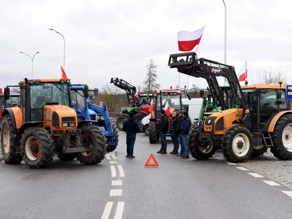 Protest rolników w Czekarzewicach (zdjęcia)