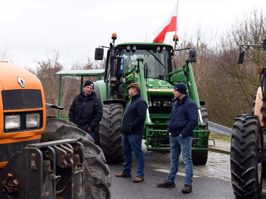 Protest rolników w Czekarzewicach (zdjęcia)