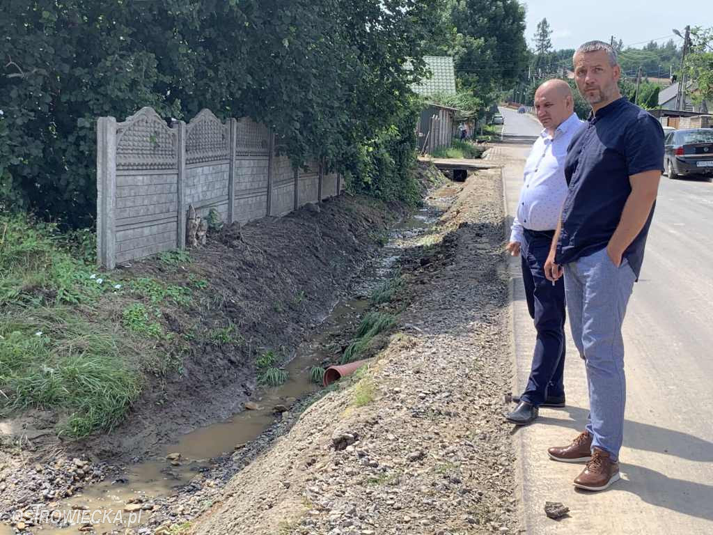 Zniszczenia po ulewie w powiecie ostrowieckim