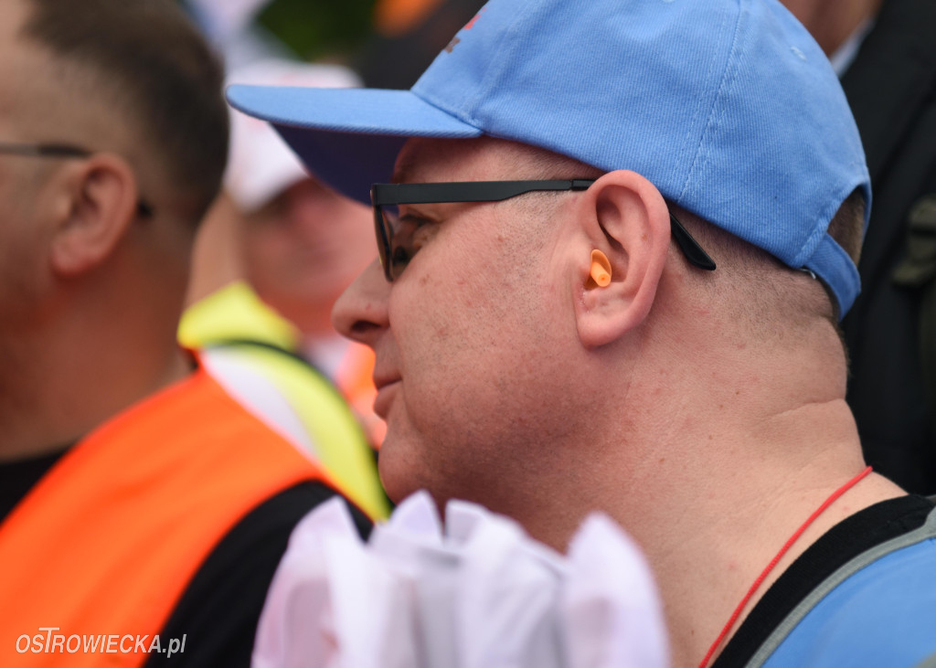 Protest hutników w Warszawie
