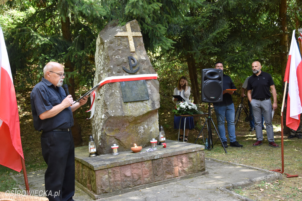 Uroczystość ku pamięci czterech żołnierzy AK