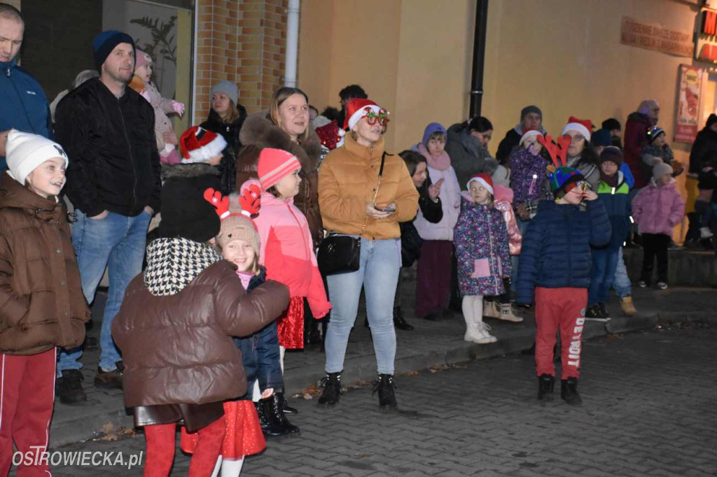 Uroczyste rozświetlenie choinki w Waśniowie