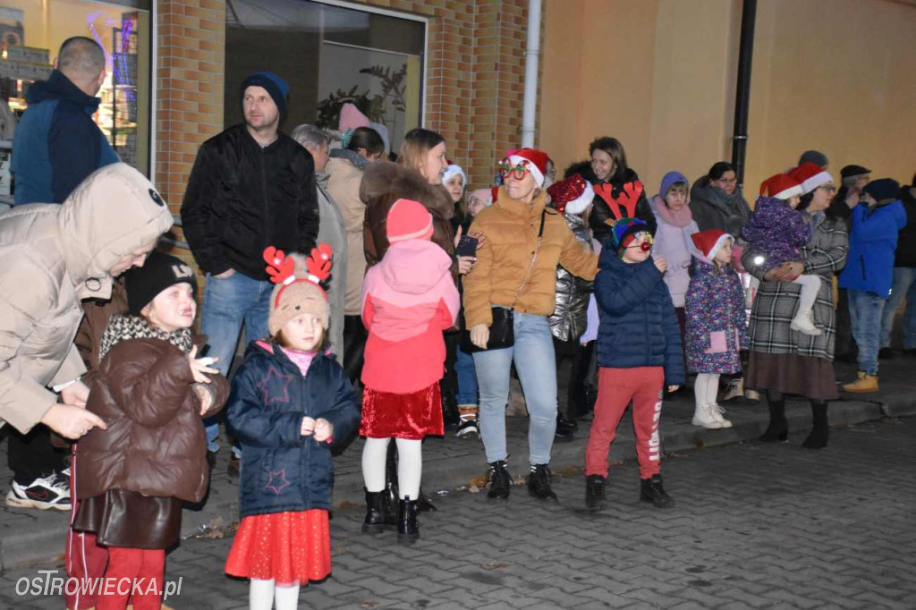 Uroczyste rozświetlenie choinki w Waśniowie