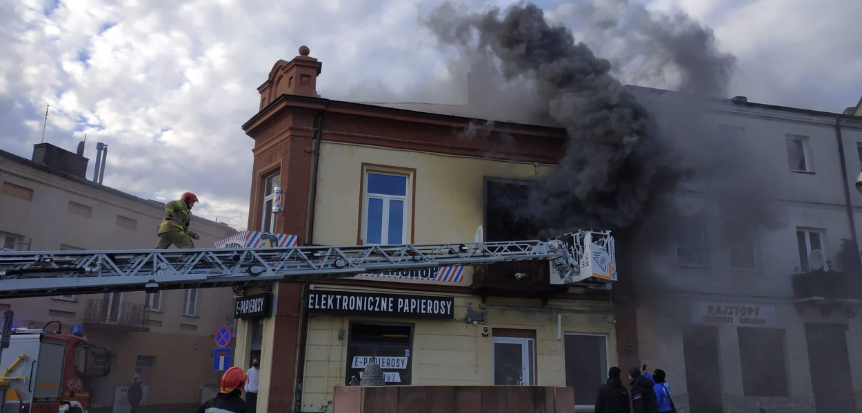 Pożar przy ulicy Kościelnej