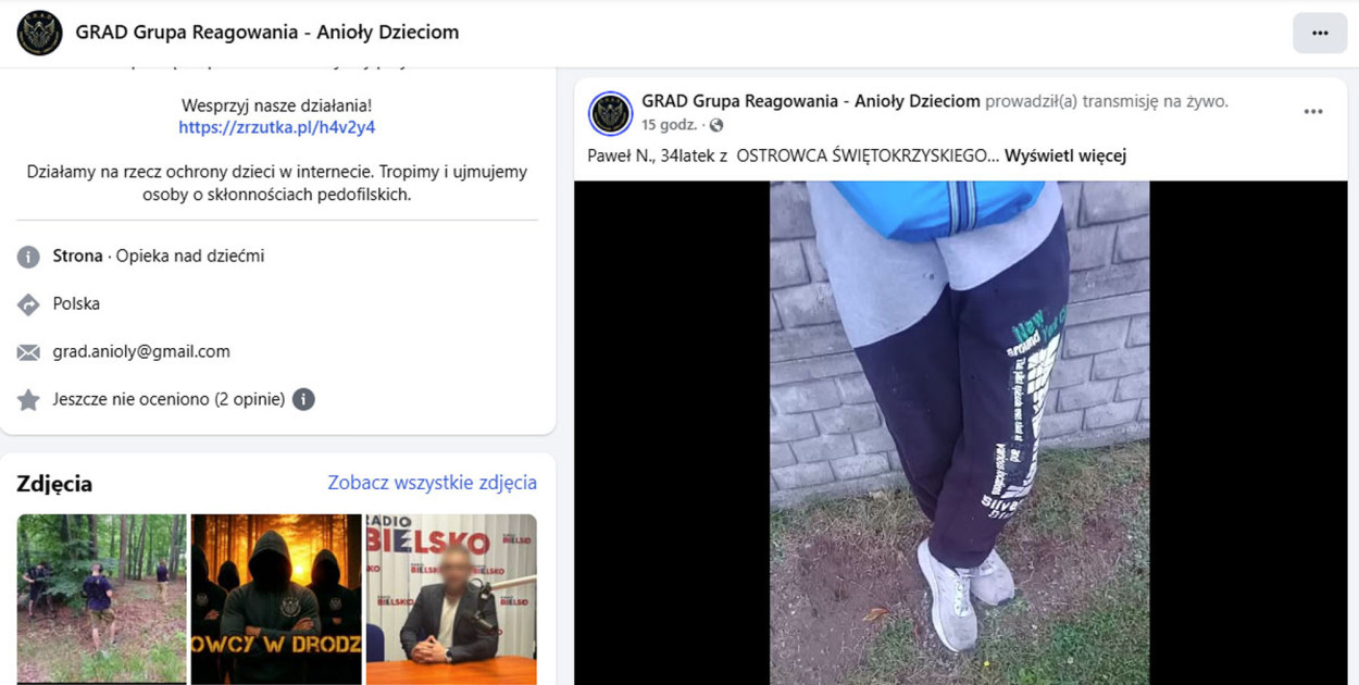fot. Facebook GRAD Grupa Reagowania - Anioły Dzieciom