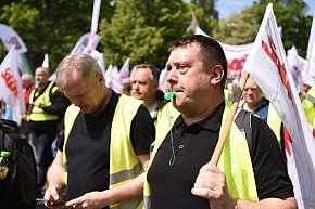 Protest hutników w Warszawie-6358