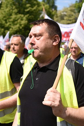 Protest hutników w Warszawie-6358