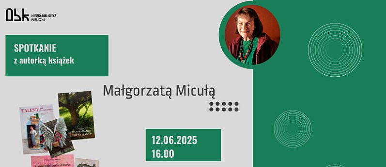 Małgorzata Micuła. Spotkanie autorskie