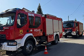 Pożar kotłowni w Szymanówce