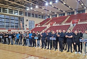 Turniej halowej piłki nożnej policjantów