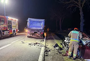 Zderzenie dwóch pojazdów w Gierczycach