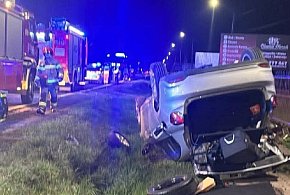 Czołowe zderzenie w Rudce