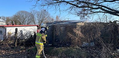 Pożar w sąsiedztwie opuszczonego budynku