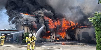Pożar zabudowań w Piórkowie
