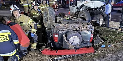 Po wypadku trzy osoby trafiły do szpitala-162099