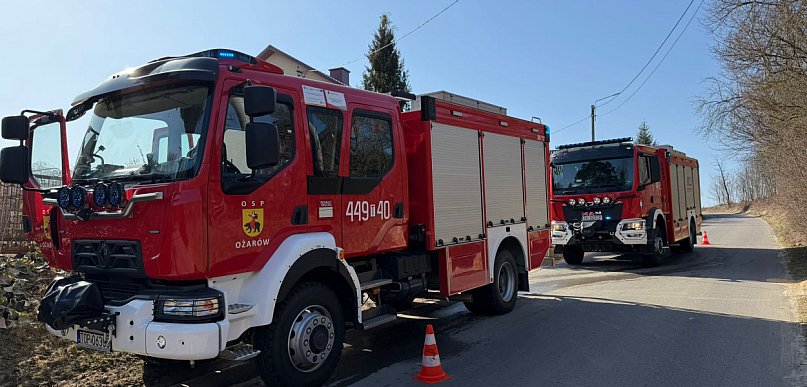 Pożar kotłowni w Szymanówce