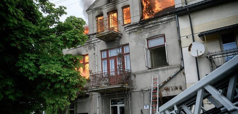 Pożar na Sandomierskiej