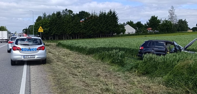 Senior zjechał na przeciwległy pas ruchu